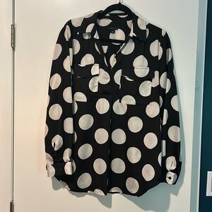Large polka dot camp shirt